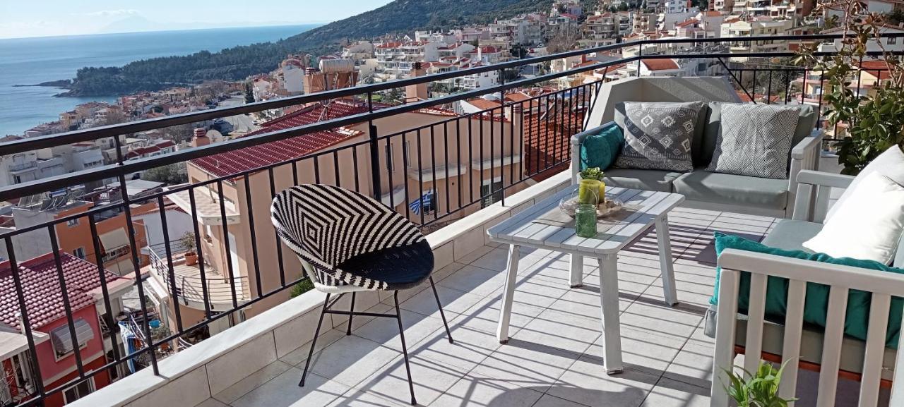 Sea Aura Lägenhet Kavala Exteriör bild